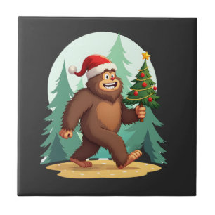 Bigfoot-Weihnachtsbaum-Santa-Hut (2) Fliese