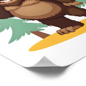 Bigfoot-Weihnachtsbaum-Santa-Hut (4) Poster (Ecke)