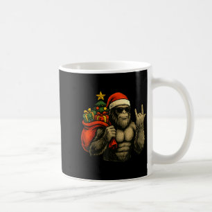 Bigfoot Weihnachtsmann-Christmas-Tree-Rock-On-lust Kaffeetasse