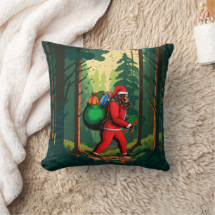 Bigfoot Weihnachtsmann-Geschenksack Kissen