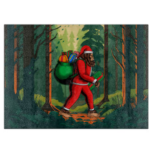 Bigfoot Weihnachtsmann Geschenksack Rechteckig Schneidebrett