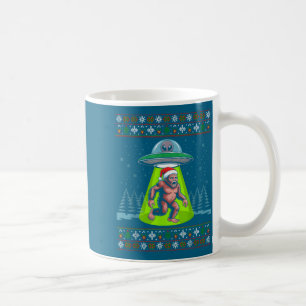 Bigfoot Weihnachtsmann Ufo Sasquatch Lustiger Häss Kaffeetasse