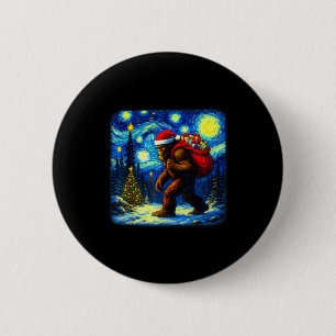 Bigfoot Weihnachtsmann Weihnachten Sternennacht Sa Button