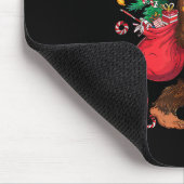 Bigfoot Weihnachtsmann Wundervoller Weihnachtsbaum Mousepad (Ecke)