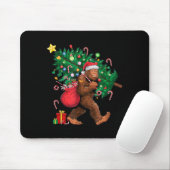 Bigfoot Weihnachtsmann Wundervoller Weihnachtsbaum Mousepad (Mit Mouse)