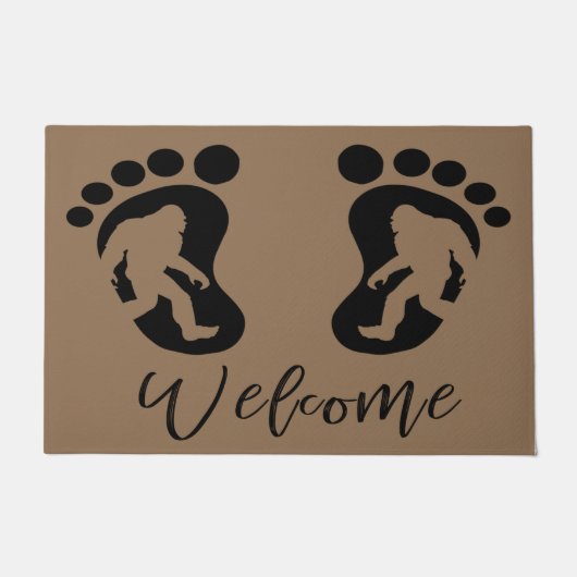 Bigfoot Welcome Doormat | Wohngestaltung Bigfoot Fußmatte (Vorderseite)