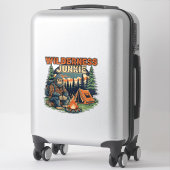 Bigfoot Wildness Junkie Retro-Design Aufkleber (Koffer)