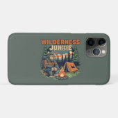 Bigfoot Wildness Junkie Retro-Design Case-Mate iPhone Hülle (Rückseite (Horizontal))