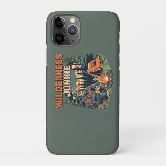 Bigfoot Wildness Junkie Retro-Design Case-Mate iPhone Hülle (Rückseite)