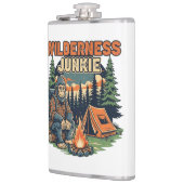 Bigfoot Wildness Junkie Retro-Design Flachmann (Links)