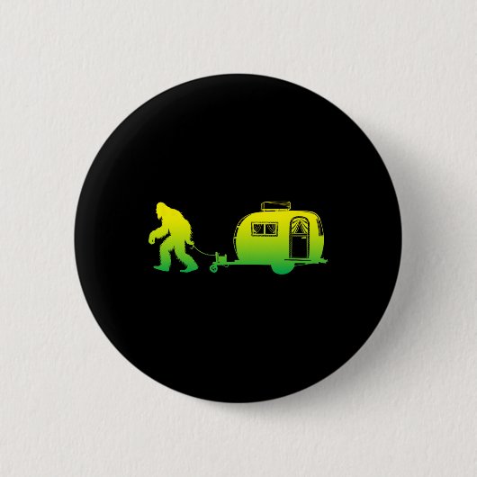 Bigfoot Wohnmobil Camping Sasquatch Campervan G Button (Vorderseite)