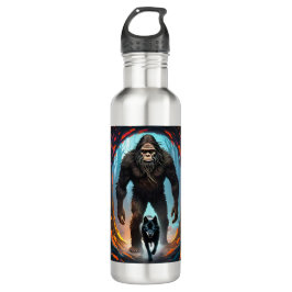 Bigfoot Wolf farbiges Portal Edelstahlflasche