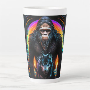 Bigfoot Wolf farbiges Portal Milchtasse