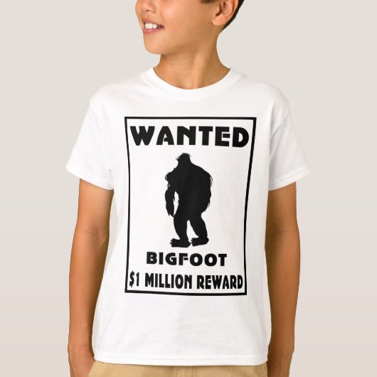 Bigfoot wollte Plakat T-Shirt (Vorderseite)