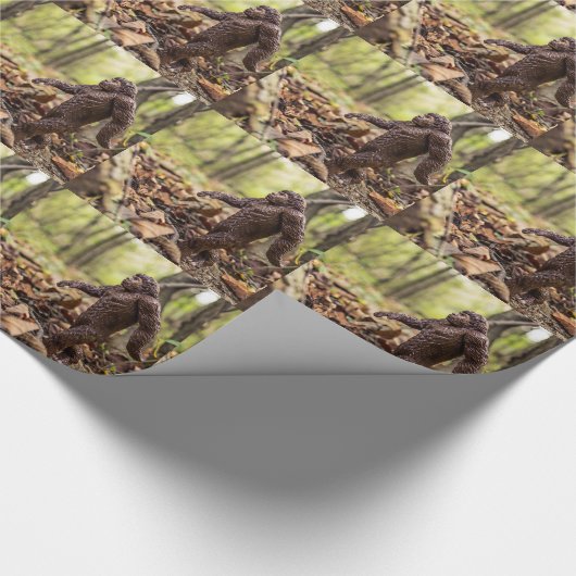 Bigfoot Wrapping Paper | Sasquatch Geschenkpapier (Ecke)