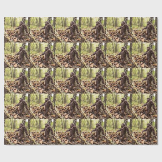 Bigfoot Wrapping Paper | Sasquatch Geschenkpapier (Flach)