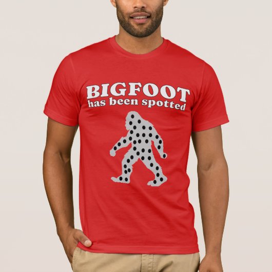 Bigfoot wurde gepunktet T-Shirt (Vorderseite)