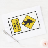 Bigfoot Xing (weiß) Aufkleber (Umschlag)