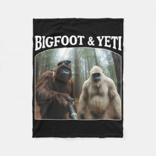 Bigfoot & Yeti Lustige Sasquatch Bigfoot Vlogs F Fleecedecke