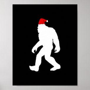 bigfoot yeti sasquatch hässliche Weihnachtspulli Poster