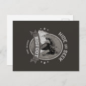 Bigfoot Yeti. Sasquatch. Retro, Vintag. Postkarte (Vorne/Hinten)