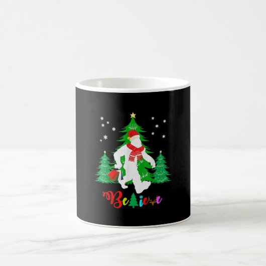 Bigfoot Yeti Sasquatch Weihnachten Glaube Weihnach Kaffeetasse (Mittel)