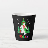 Bigfoot Yeti Sasquatch Weihnachten Glaube Weihnach Milchtasse (Vorderseite)