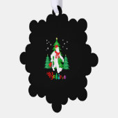 Bigfoot Yeti Sasquatch Weihnachten Glaube Weihnach Ornament Karte (Linke Ecke)
