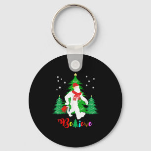 Bigfoot Yeti Sasquatch Weihnachten Glaube Weihnach Schlüsselanhänger