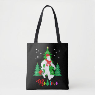 Bigfoot Yeti Sasquatch Weihnachten Glaube Weihnach Tasche