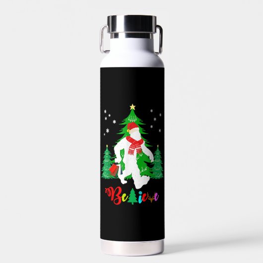 Bigfoot Yeti Sasquatch Weihnachten Glaube Weihnach Trinkflasche (Vorne)