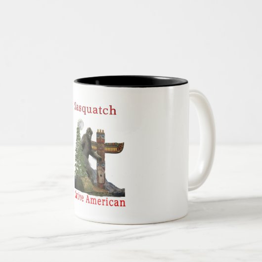 Bigfoot Zweifarbige Tasse (VorderseiteRechts)
