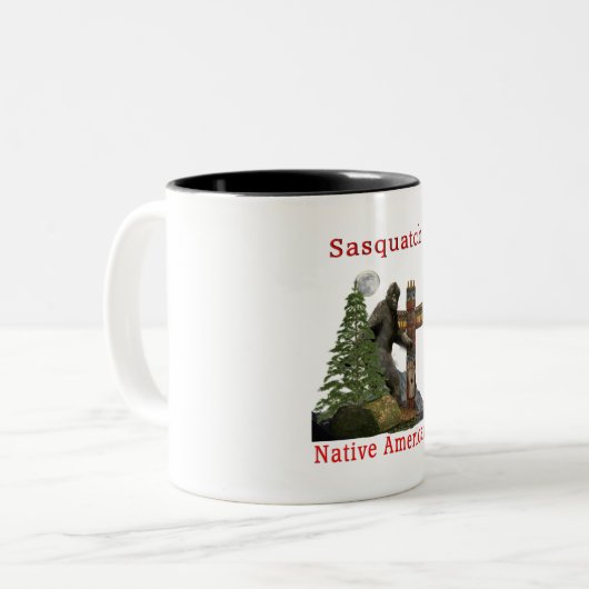 Bigfoot Zweifarbige Tasse (Vorderseite Links)