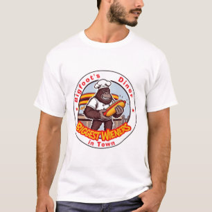 Bigfoot's Diner Größte Wiener In Der Stadt T-Shirt