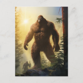 Bigfoots in der Forrest Postcard Postkarte