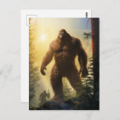 Bigfoots in der Forrest Postcard Postkarte (Vorne/Hinten)