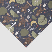 Bigfoots Mitternachtswaldabenteuer Seidenpapier (Ausschnitt)