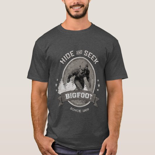 BigfootYeti. Sasquatch. Retro, Weinlese T-Shirt (Vorderseite)