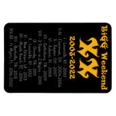 BiGG Weekend XX History Magnet (Horizontal)