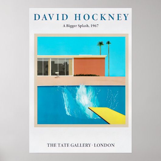 Bigger Splash 1967 Poster (Vorne)