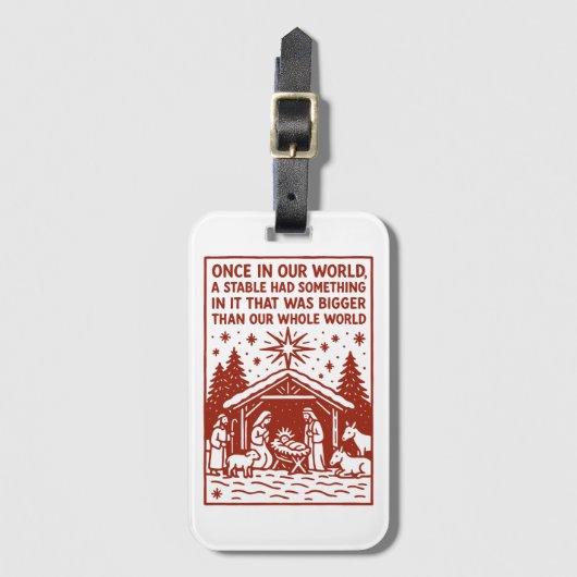 Bigger than our whole world 1 gepäckanhänger (Vorderseite Vertikal)