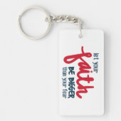 Bigger than your fear schlüsselanhänger (Vorderseite)