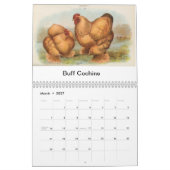 Biggle Geflügel tragen ein Kalender (Mär 2027)