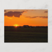 Biggleswade Sunset Postkarte (Vorderseite)