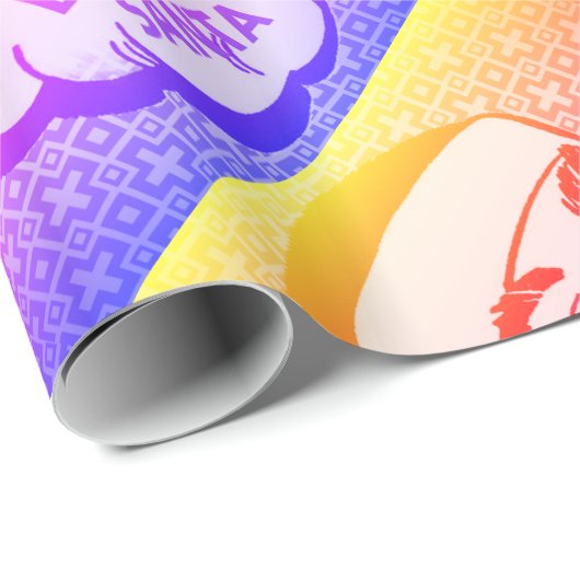 BIGHEAD SANKT - Regenbogen-Geschenk-Verpackung Geschenkpapier (Rolleneckpunkt)