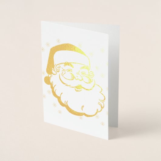 BIGHEAD SANTA - Frohe Weihnachtskarte Folienkarte (Vorderseite)