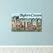 Bighorn Canyon, Montana - Große Briefszenen Leinwanddruck (Insitu (Holzboden))