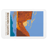 Bighorn Canyon National Recreation Area Vintag Magnet (Horizontal)
