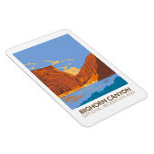 Bighorn Canyon National Recreation Area Vintag Magnet (Rechte Seite)