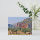 Bighorn Canyon NRA Montana Postkarte (Stehend Vorderseite)